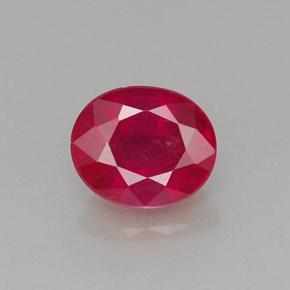 1,44 ctw natürlicher roter Rubin, Oval Schliff, VS-SI