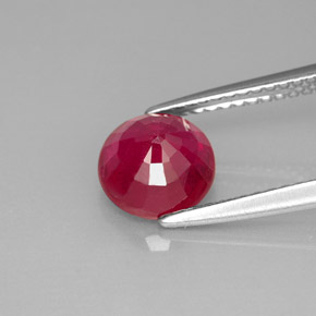 2,05 ctw natürlicher roter Rubin, Rundschliff, VS-SI