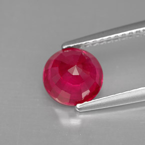 1,88 ctw natürlicher roter Rubin, Rundschliff, SI-I1