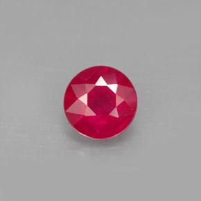 1,73 ctw natürlicher roter Rubin, Rundschliff, SI