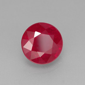1,85 ctw natürlicher roter Rubin, Rundschliff, SI-I1