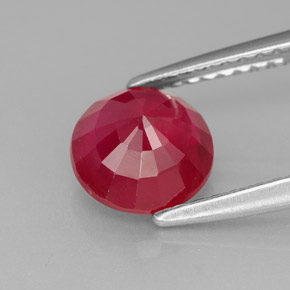 1,85 ctw natürlicher roter Rubin, Rundschliff, SI-I1