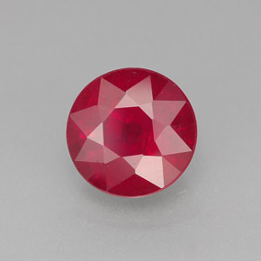 1,96 ctw natürlicher roter Rubin, Rundschliff, SI-I1