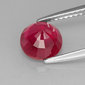 1,96 ctw natürlicher roter Rubin, Rundschliff, SI-I1