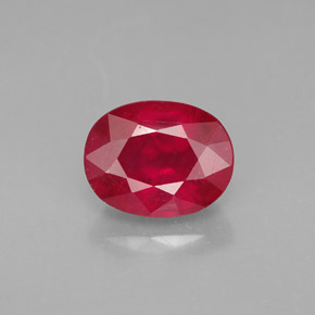 2,37 ctw natürlicher roter Rubin, Oval Schliff, VS-SI