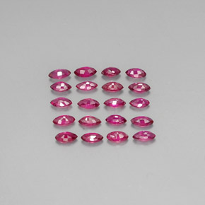  ct natürliche roter Rubin-Edelsteine, Marquise, VS-SI