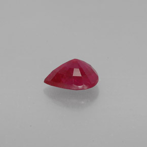 1,58 ctw natürlicher roter Rubin, Birnenform, VS-SI