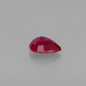 1,45 ctw natürlicher roter Rubin, Birnenform, VS-SI