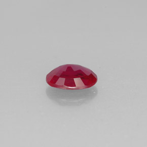 1,66 ctw natürlicher roter Rubin, Oval Schliff, SI