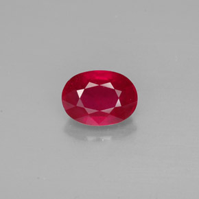 1,84 ctw natürlicher roter Rubin, Oval Schliff, VS-SI