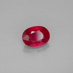 1,84 ctw natürlicher roter Rubin, Oval Schliff, VS-SI