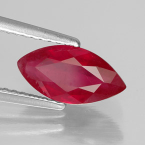 1,86 ctw natürlicher roter Rubin, Marquise, SI