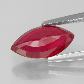 1,86 ctw natürlicher roter Rubin, Marquise, SI