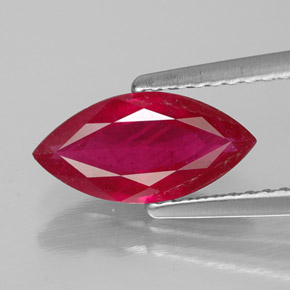 1,56 ctw natürlicher roter Rubin, Marquise, SI