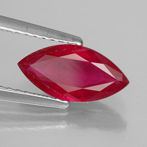 1,56 ctw natürlicher roter Rubin, Marquise, SI