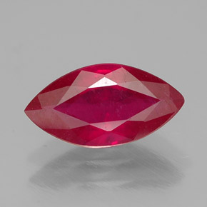 1,59 ctw natürlicher roter Rubin, Marquise, SI