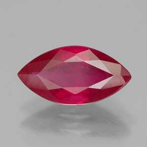 1,59 ctw natürlicher roter Rubin, Marquise, SI