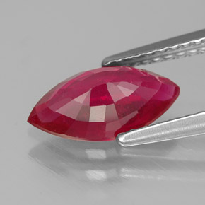 1,59 ctw natürlicher roter Rubin, Marquise, SI