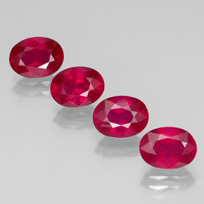  ct natürliche roter Rubin-Edelsteine, Oval Schliff, SI