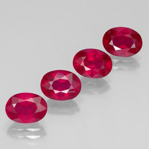  ct natürliche roter Rubin-Edelsteine, Oval Schliff, SI