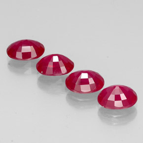  ct natürliche roter Rubin-Edelsteine, Oval Schliff, SI
