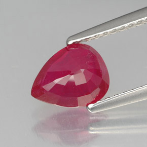 1,44 ctw natürlicher roter Rubin, Birnenform, SI