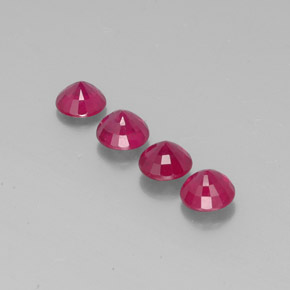  ct natürliche roter Rubin-Edelsteine, Rundschliff, SI