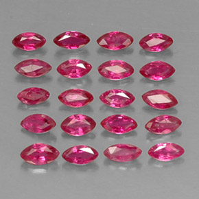  ct natürliche roter Rubin-Edelsteine, Marquise, VS-SI
