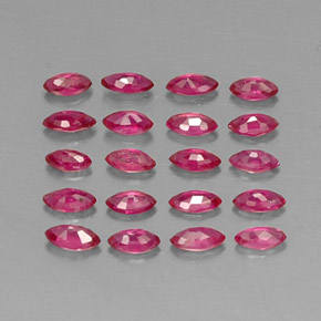 ct natürliche roter Rubin-Edelsteine, Marquise, VS-SI