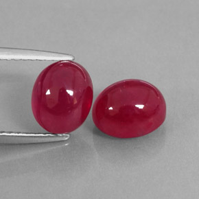  ct natürliche roter Rubin-Edelsteine, Transparent, Transparent / Lichtdurchlässig