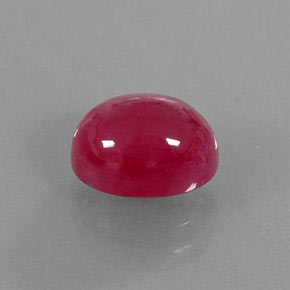 3,30 ctw natürlicher roter Rubin, Transparent, Transparent / Lichtdurchlässig