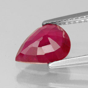 1,94 ctw natürlicher roter Rubin, Birnenform, SI