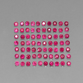  ct natürliche roter Rubin-Edelsteine, Rundschliff, SI