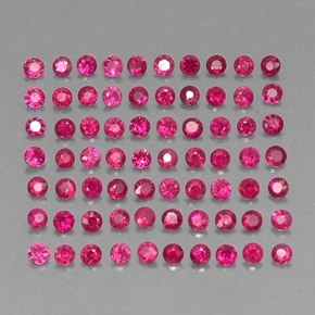  ct natürliche roter Rubin-Edelsteine, Rundschliff, SI