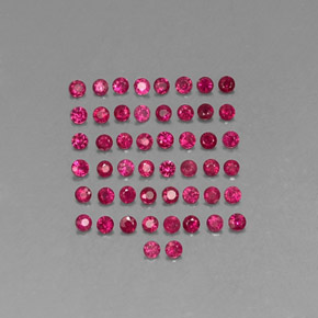  ct natürliche roter Rubin-Edelsteine, Rundschliff, SI