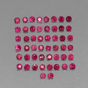  ct natürliche roter Rubin-Edelsteine, Rundschliff, SI