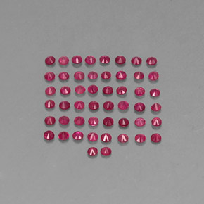  ct natürliche roter Rubin-Edelsteine, Rundschliff, SI