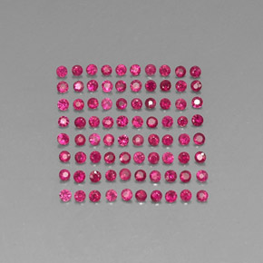  ct natürliche roter Rubin-Edelsteine, Rundschliff, SI