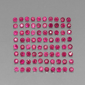  ct natürliche roter Rubin-Edelsteine, Rundschliff, SI