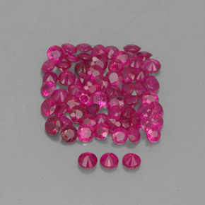  ct natürliche roter Rubin-Edelsteine, Rundschliff, SI