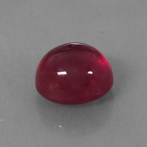 2,65 ctw natürlicher roter Rubin, Transparent, Transparent / Lichtdurchlässig