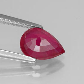 1,41 ctw natürlicher roter Rubin, Birnenform, VS-SI