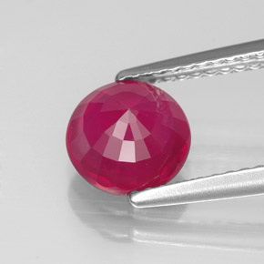 1,90 ctw natürlicher roter Rubin, Rundschliff, VS-SI