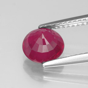1,76 ctw natürlicher roter Rubin, Rundschliff, VS-SI