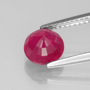 1,78 ctw natürlicher roter Rubin, Rundschliff, SI