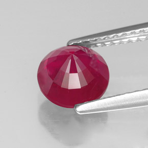 1,78 ctw natürlicher roter Rubin, Rundschliff, VS-SI