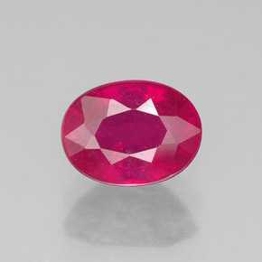 1,95 ctw natürlicher roter Rubin, Oval Schliff, VS-SI