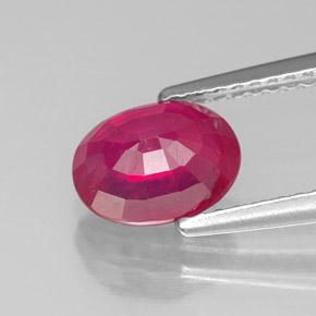 1,95 ctw natürlicher roter Rubin, Oval Schliff, VS-SI