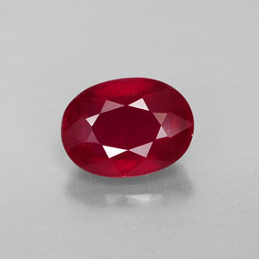 1,83 ctw natürlicher roter Rubin, Oval Schliff, VS-SI