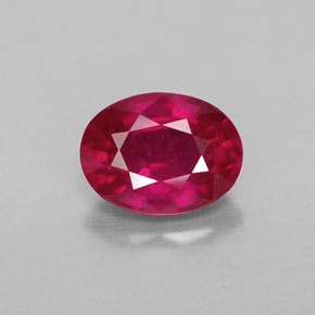 1,78 ctw natürlicher roter Rubin, Oval Schliff, VS-SI